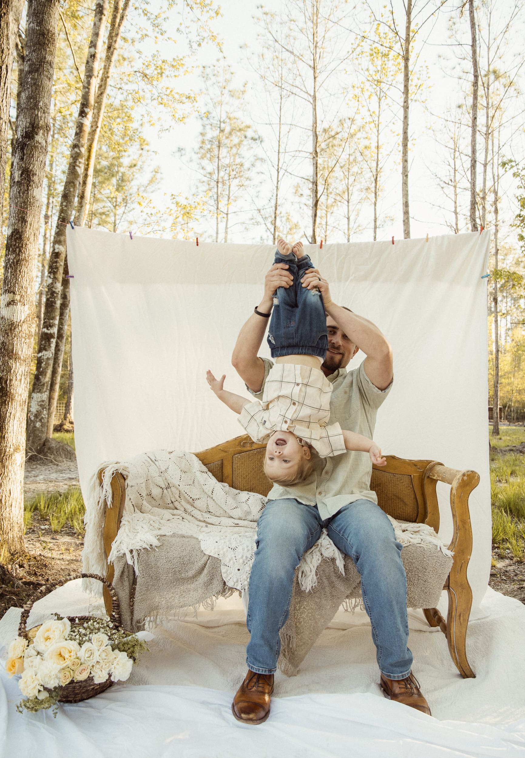 real life moments captured during a documentary style family session